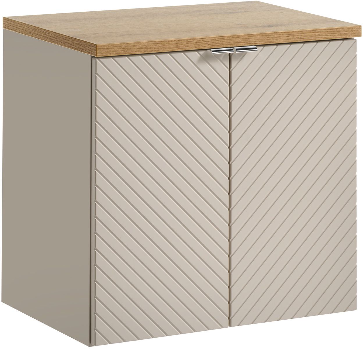 Set kast Comad Viva Cashmere VIVA CASHMERE 82-60-2D, badkamerblad Comad Nova Oak NOVA OAK A 89-60