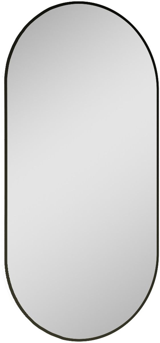 Elita Sharon spiegel 52x92 cm ovaal met verlichting zwart RE060520010560