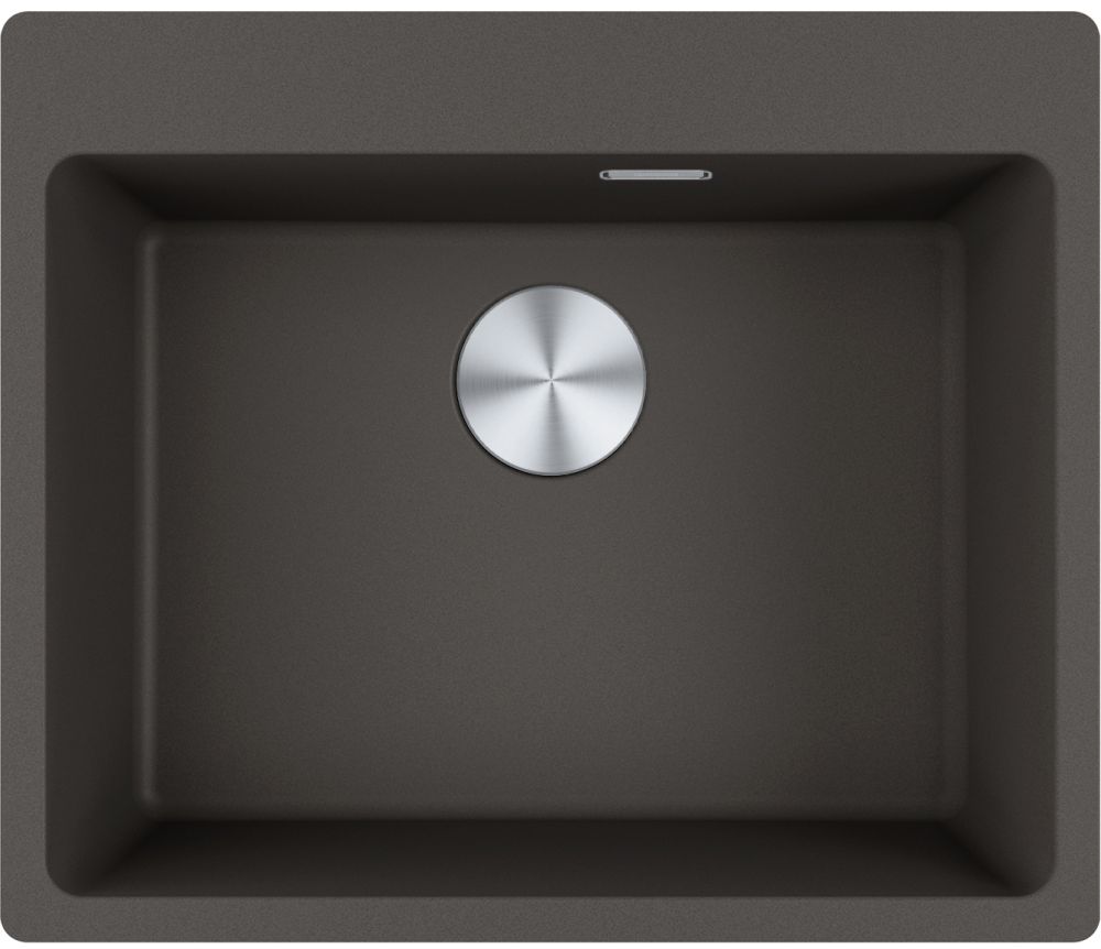 Franke Maris spoelbak van graniet 59x50 cm grijs/grafiet/onyx 114.0716.336