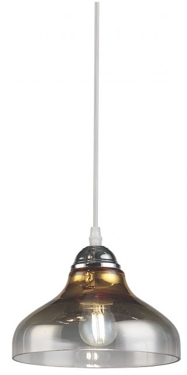 GTV Marite hanglamp 1x40 W doorzichtig-gouden OS-MARI-11-DEC