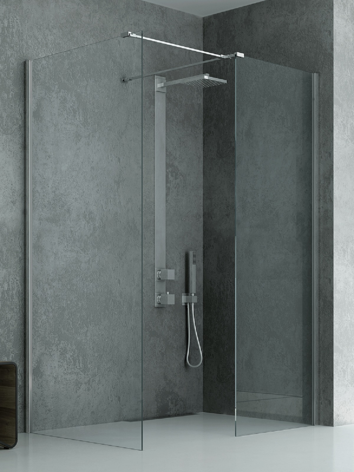 New Trendy New Modus inloopdouche 130x80 cm rechthoekig chroom glans/helder glas EXK-5514