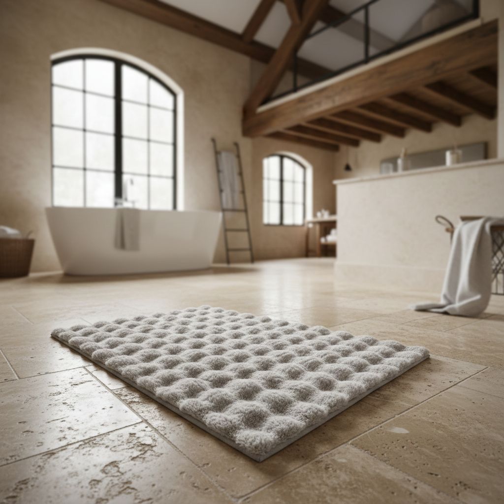 Kleine Wolke Cloud badkamermatje 120x70 cm rechthoekig beige 9198289225