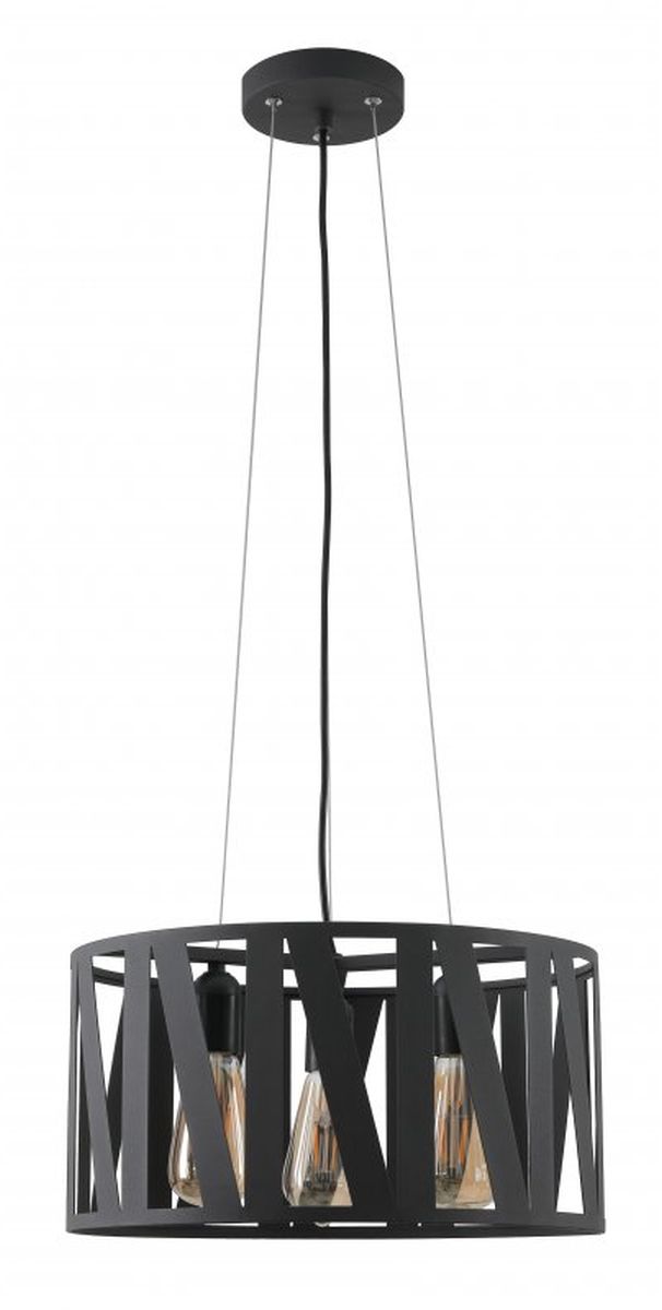 GTV Melody hanglamp 3x40 W zwart OS-MEL-E27-10-DEC