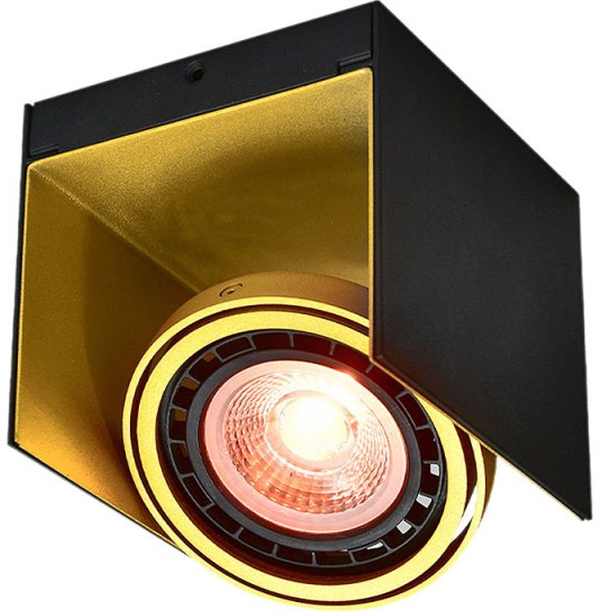 GTV Verso plafondlamp 1x40 W zwart-gouden OS-VERSO-11-DEC