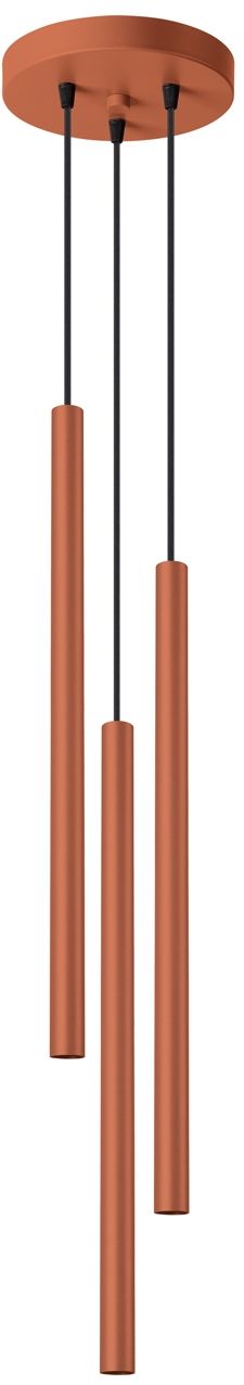 Sollux Lighting Pastelo hanglamp 3x8 W rood SL.1527