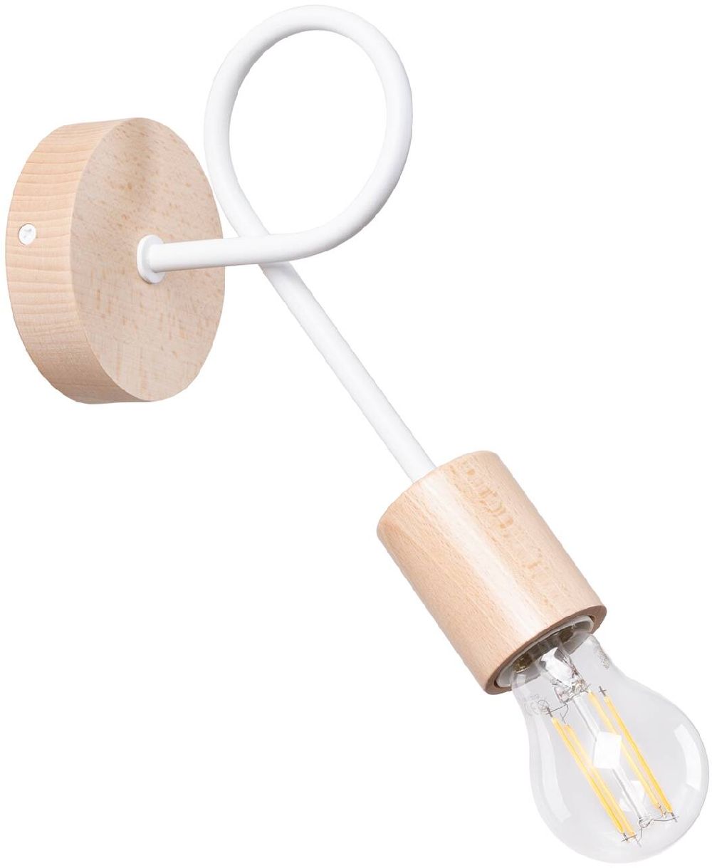 Sollux Lighting Ember wandlamp 1x15 W wit SL.1473