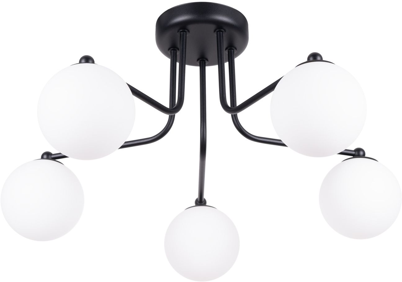 Sollux Lighting Astral plafondlamp 5x8 W wit-zwart SL.1663