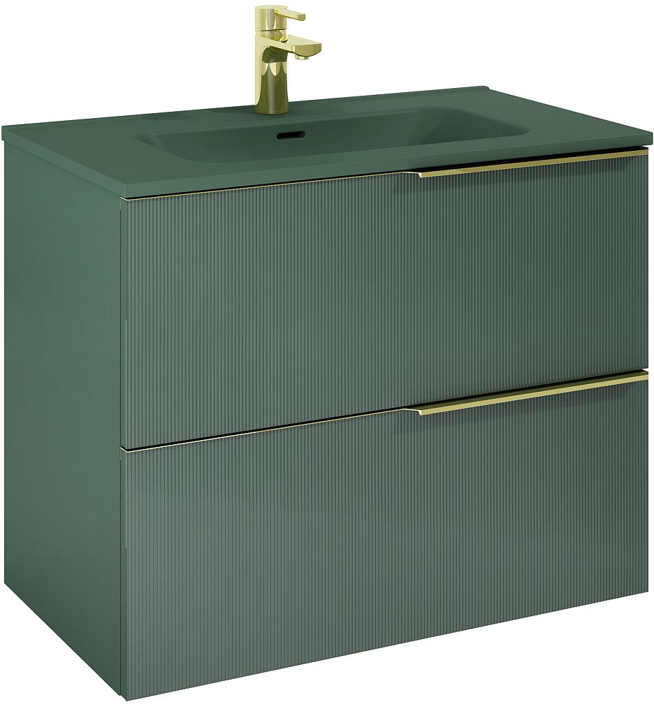 Elita Soho kast 80x45.3x63.5 cm hangend onder de wastafel groen RE010804047010