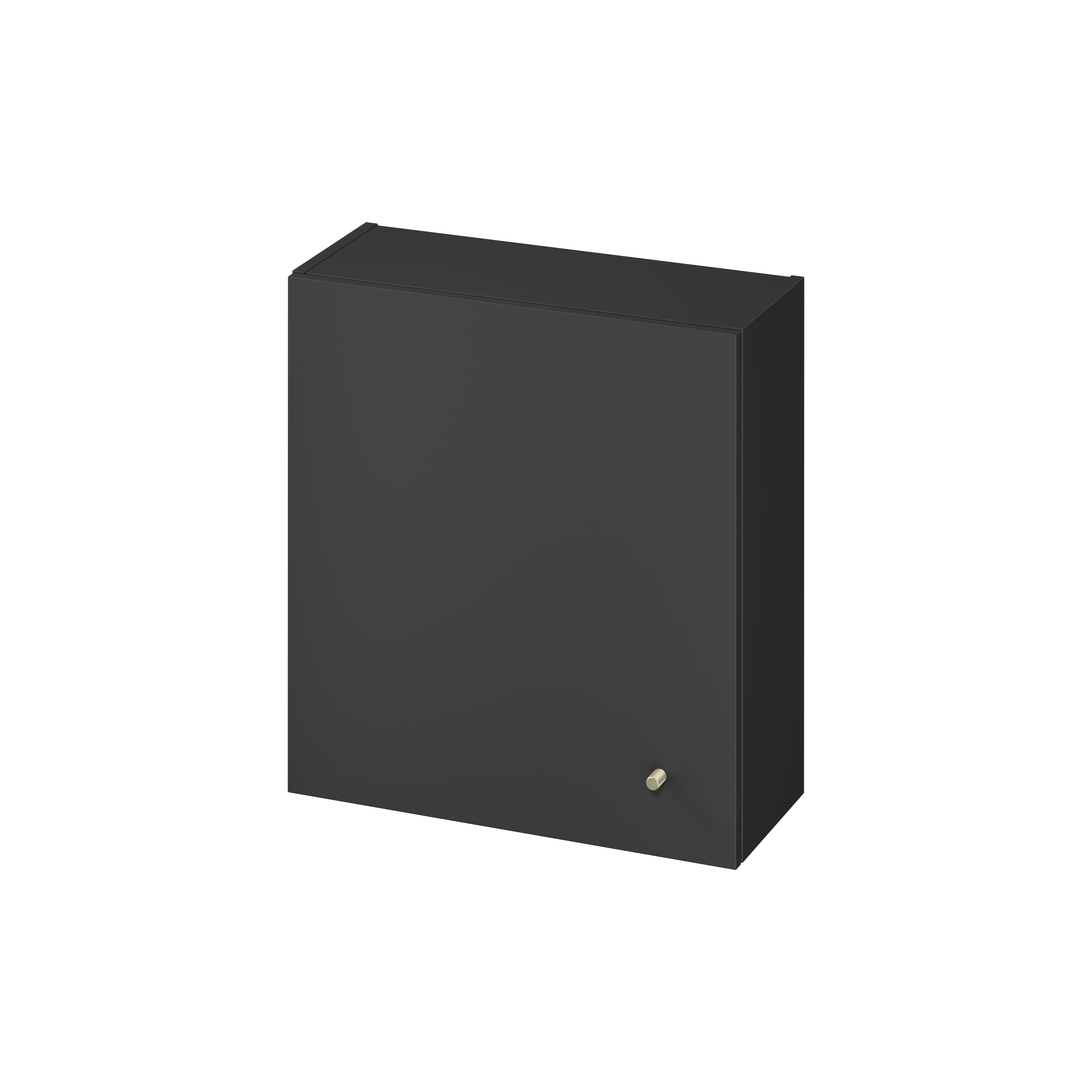 Cersanit Larga kast 56x22.2x60 cm hangend langs de zijkant antraciet S164-040