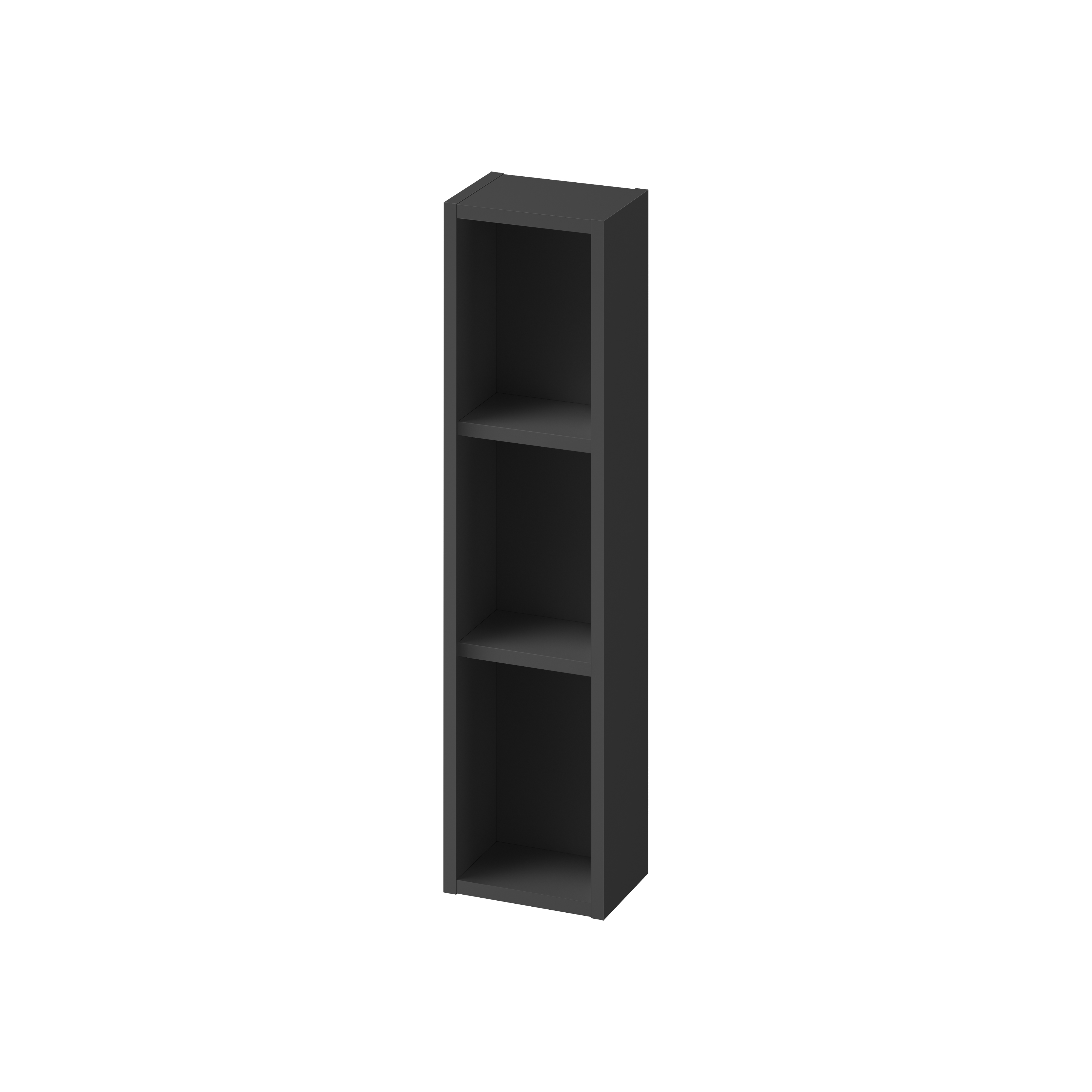 Cersanit Larga kast 20x14x80 cm hangend langs de zijkant antraciet S164-042