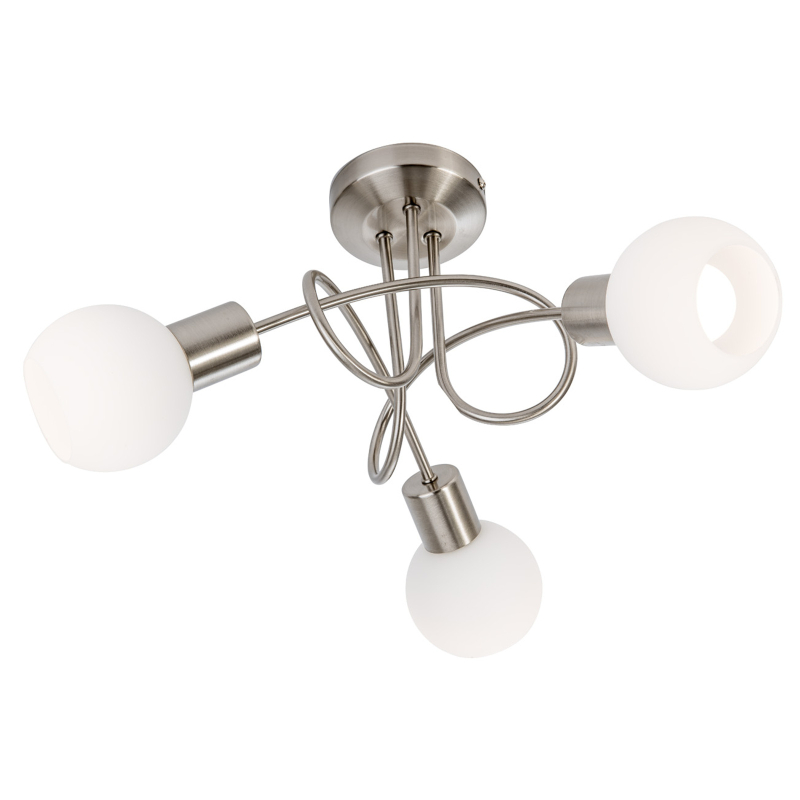Globo Lighting Loxy hanglamp 3x14.5 W wit-nikkel 671603016X