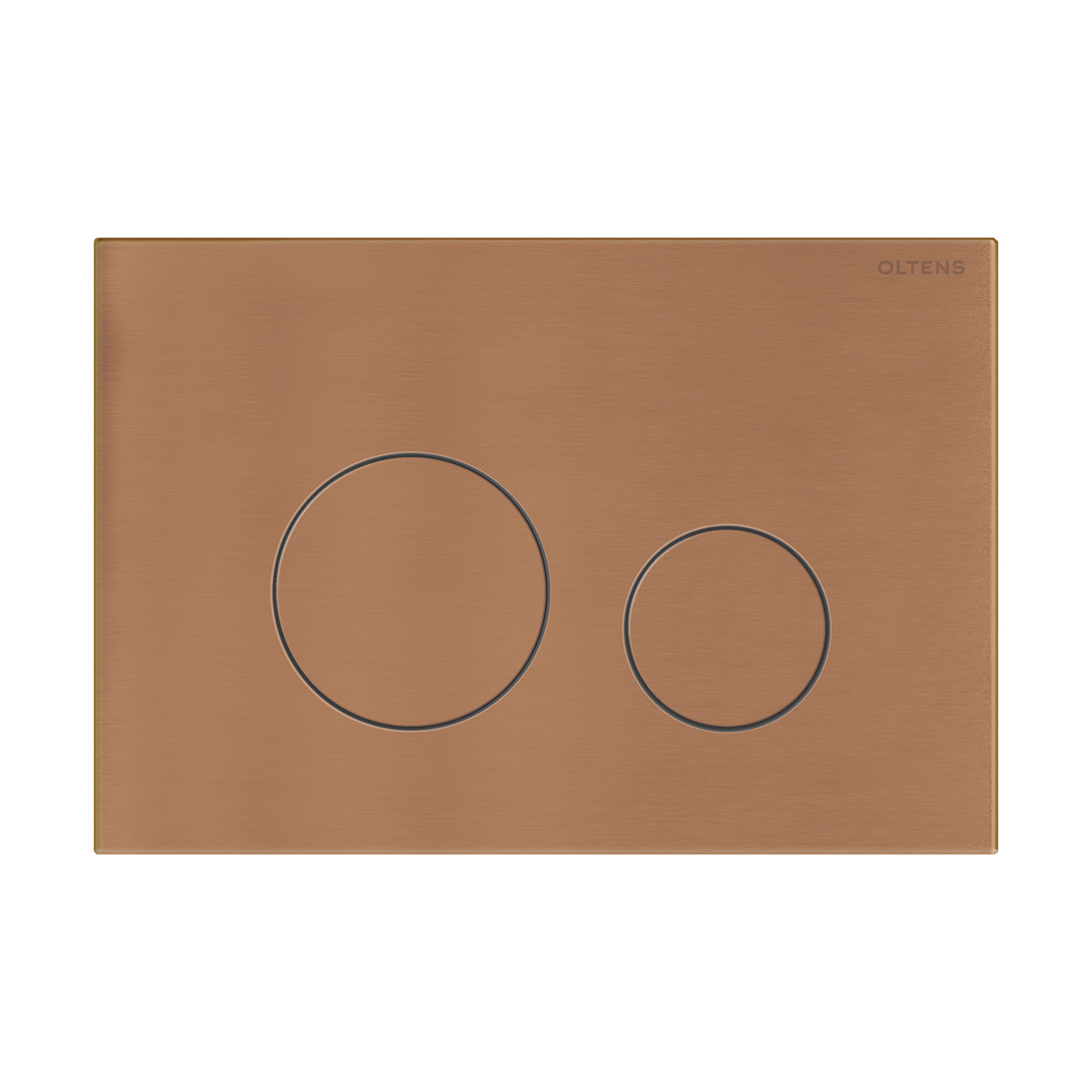 Oltens Lule spoelknop voor het toilet geborsteld koper 57102610