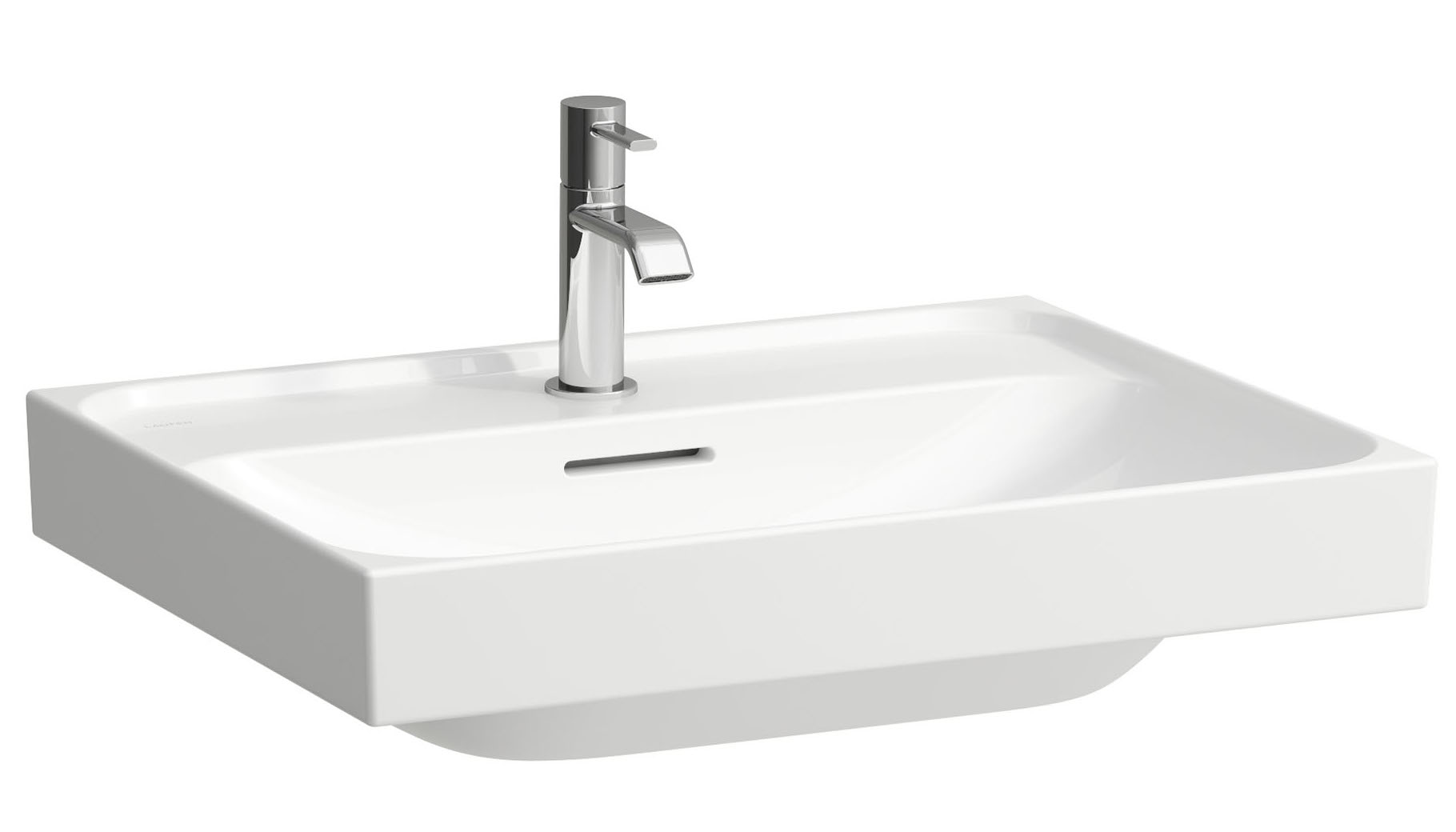 Laufen Meda wastafel 60x46 cm rechthoekig klassiek-meubel wit mat H8101137571041