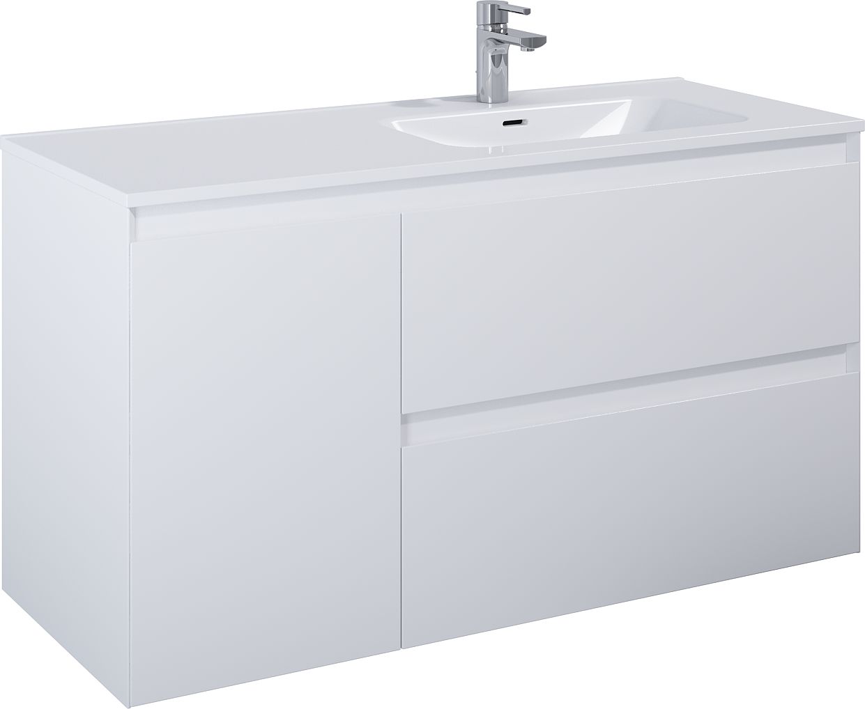 Elita Split kast 120x45.8x63.5 cm hangend onder de wastafel wit RE011205255290