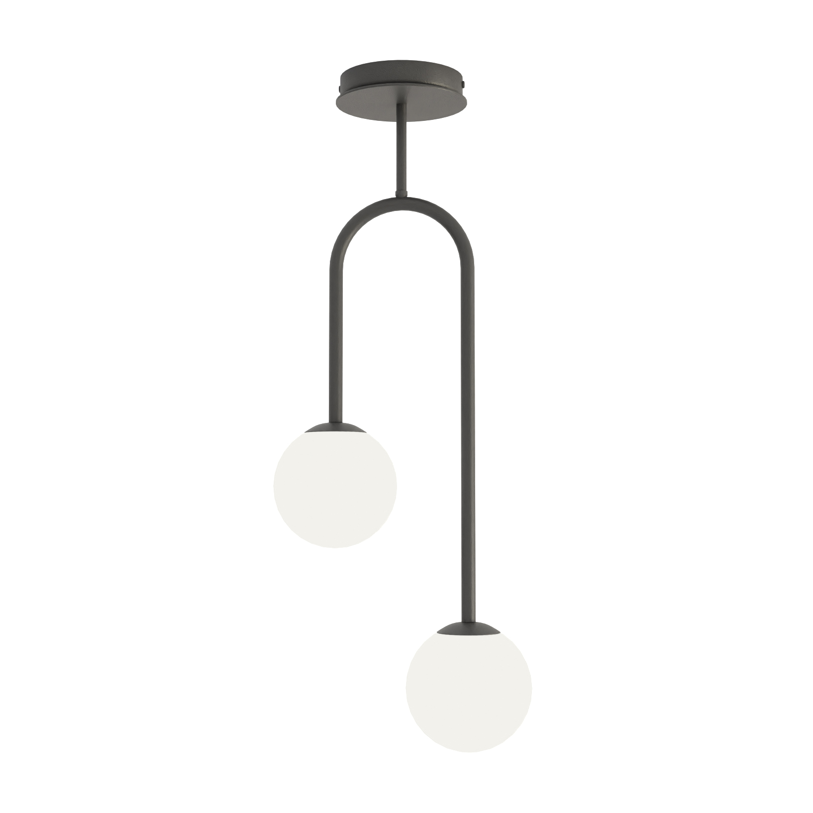 Emibig Atria plafondlamp 2x10 W wit-zwart 1383/2