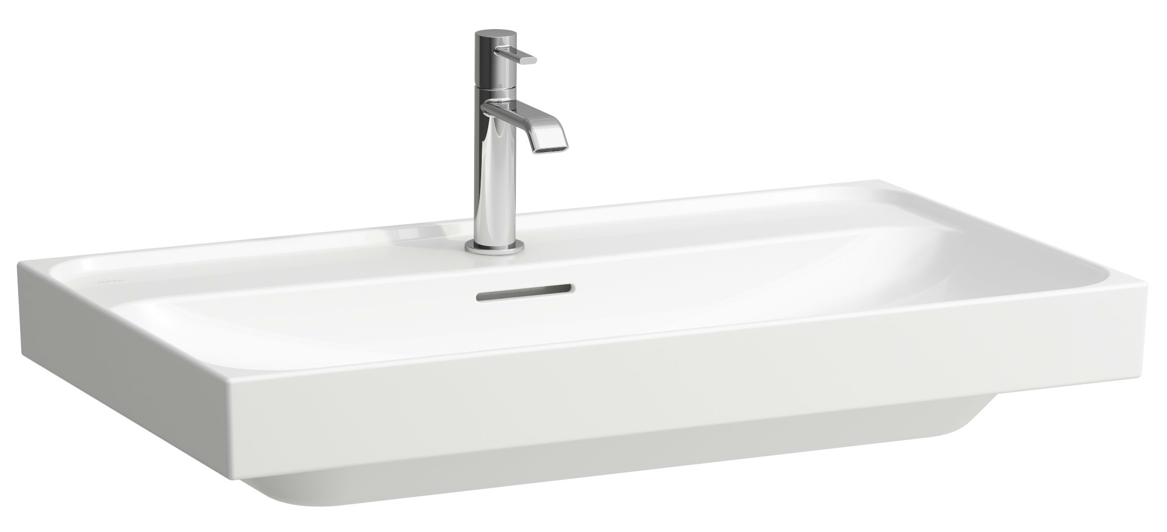 Laufen Meda wastafel 80x46 cm rechthoekig klassiek wit glans H8161170001091