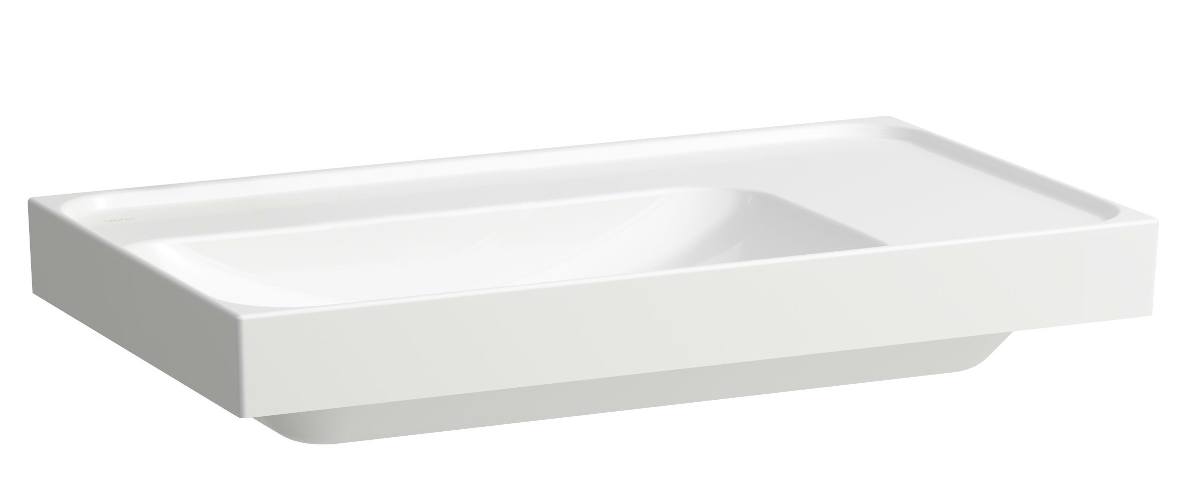 Laufen Meda wastafel 80x46 cm rechthoekig klassiek-meubel wit glans H8171160001091