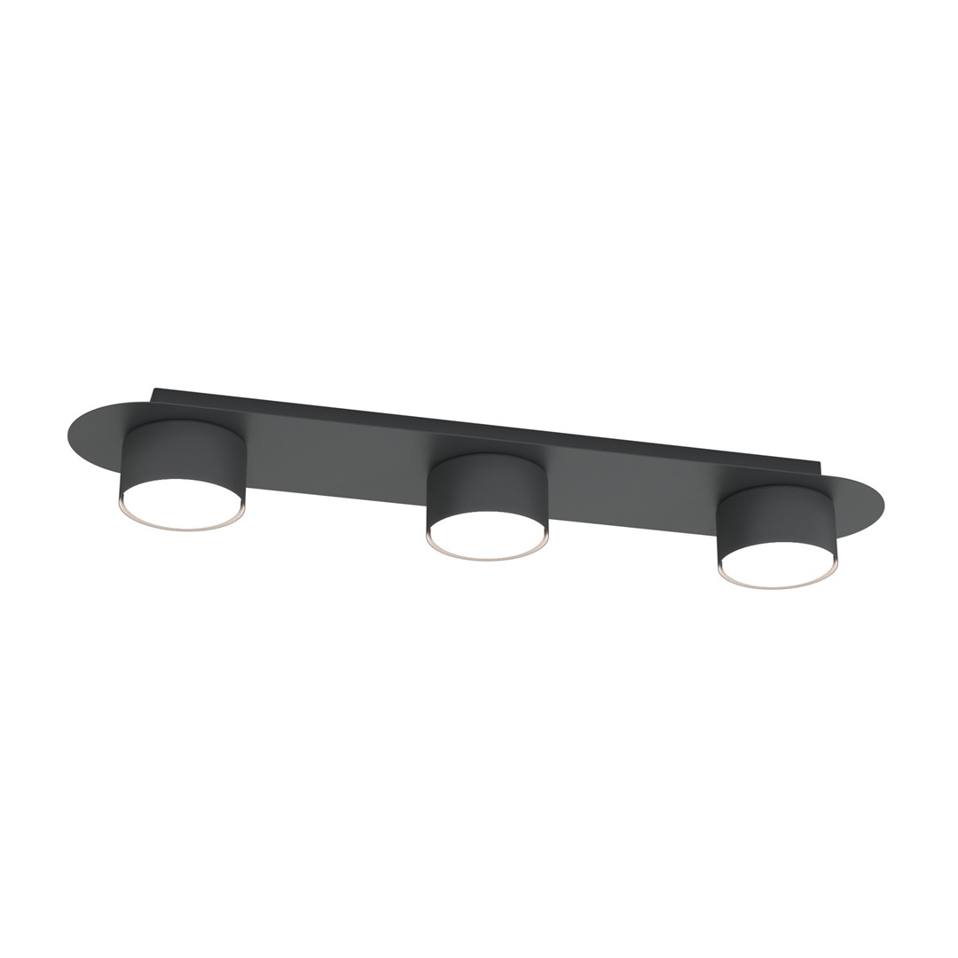 Emibig Diaz plafondlamp 3x12 W zwart 1437/3