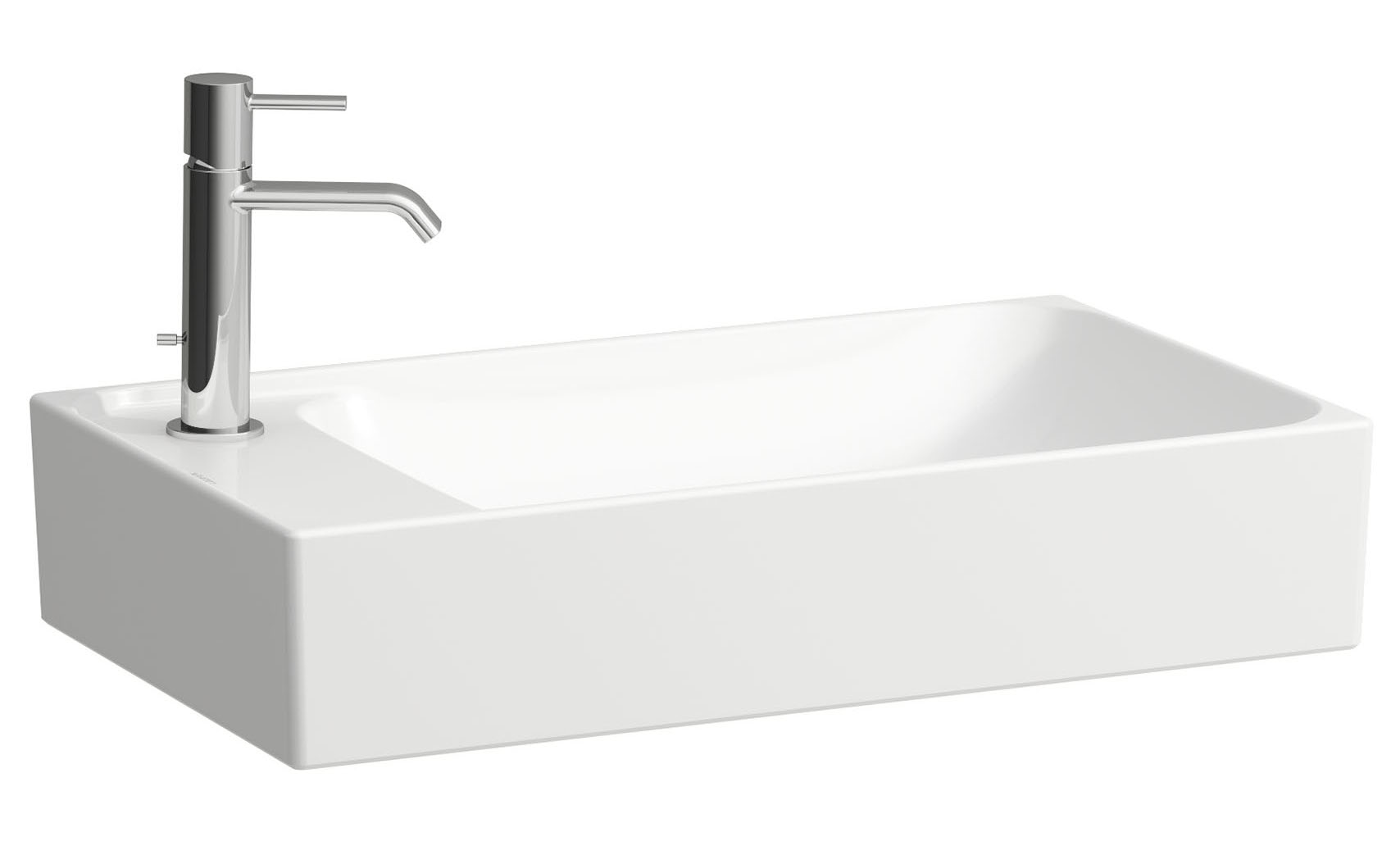 Laufen Meda wastafel 60x35 cm rechthoekig opbouw wit mat H8121137571131