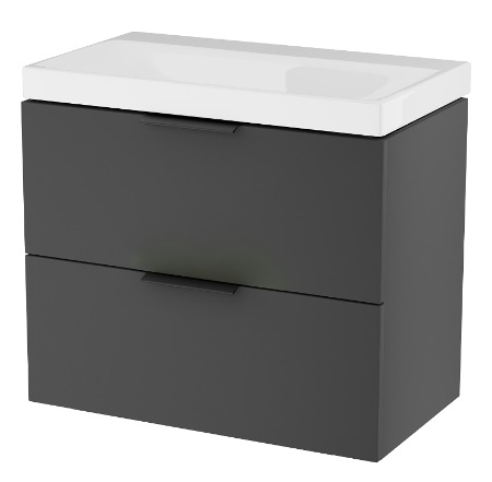 Set kast Excellent Blanko MLEX.6301.640.BL, wastafel Excellent Blanko CENL.6327.650.WH, MLEX.6303.SET.BL
