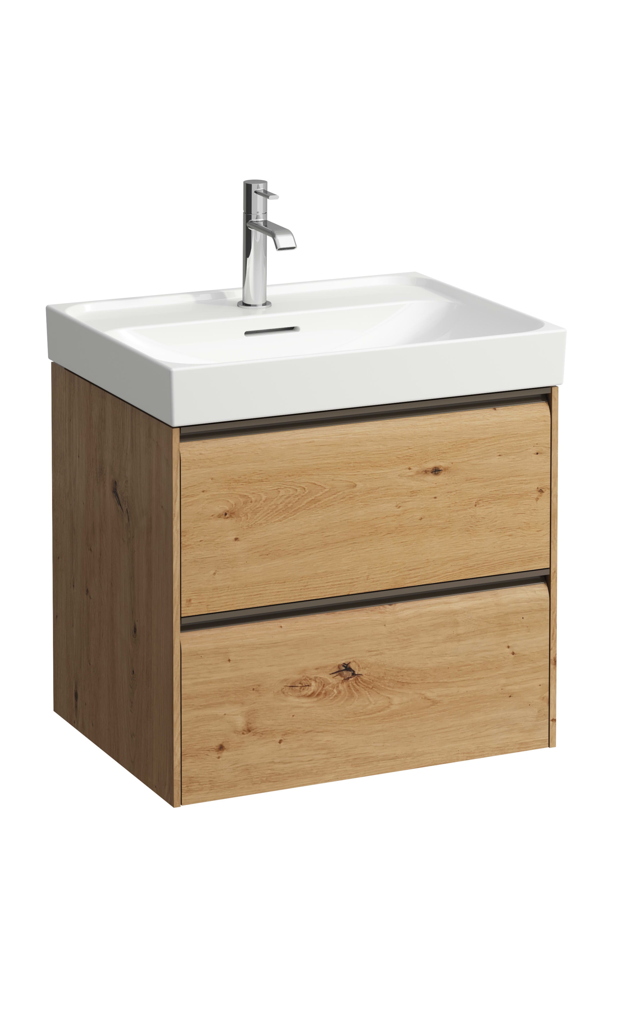 Laufen Meda kast 58.4x44.8x51.5 cm hangend onder de wastafel eik H4215720112671