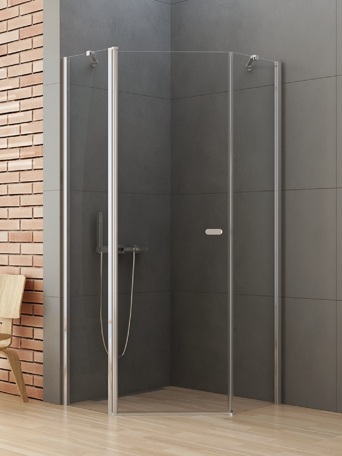 New Trendy New Soleo douchecabine 90x90 cm chroom glans/helder glas K-0607