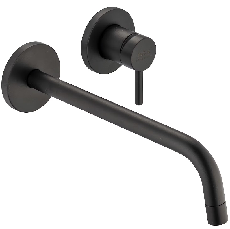 Kronenbach Lima 2.0 Black wastafelkraan inbouw zwart 100.1824SMKBN