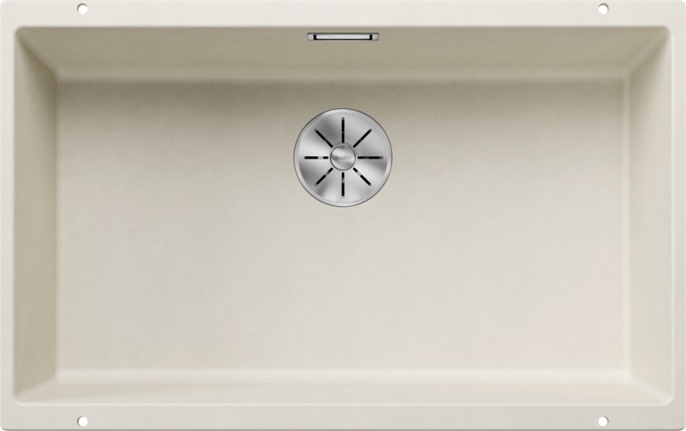 Blanco Subline 700-U Level spoelbak van graniet 70x40 cm wit 527173