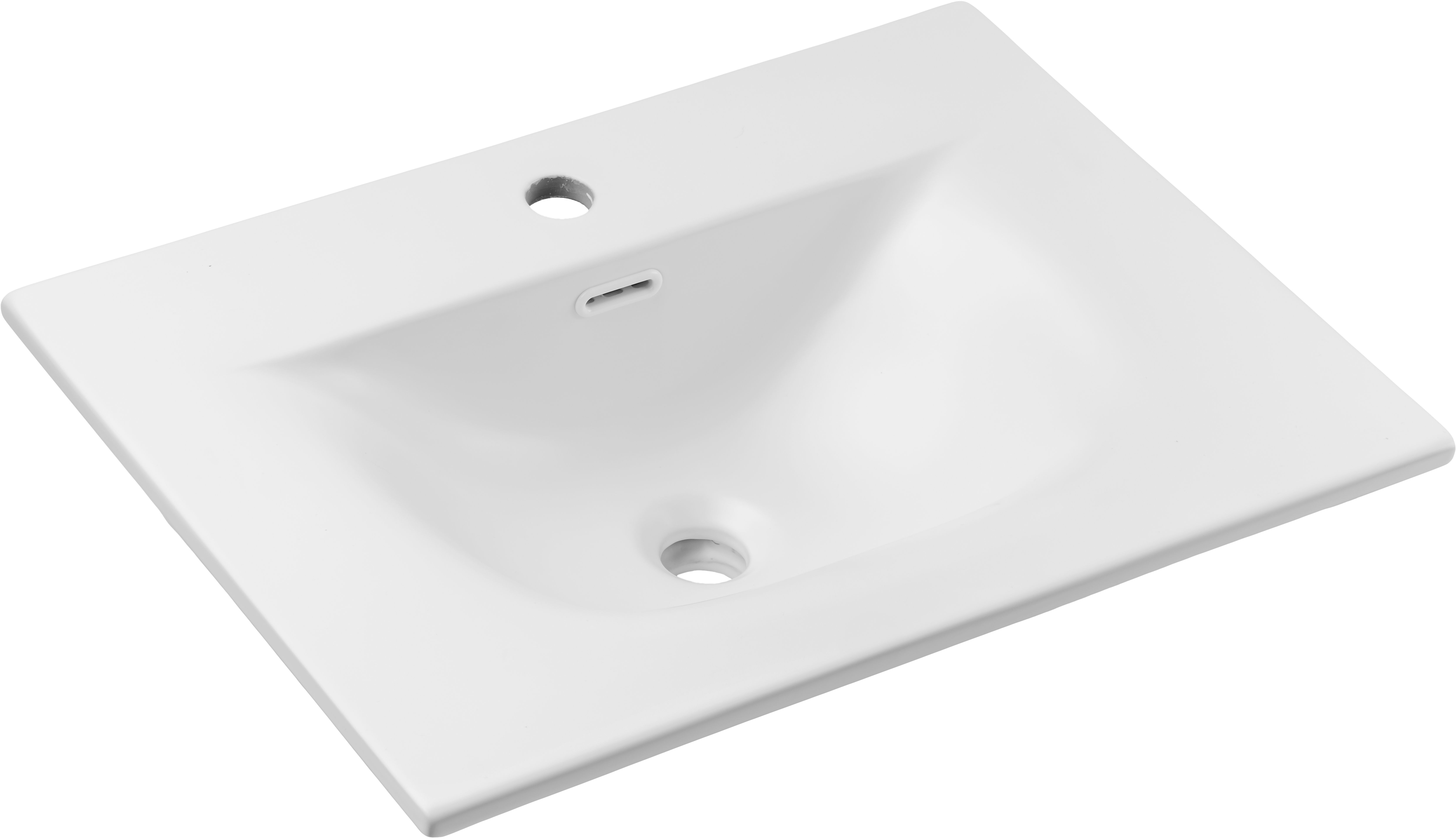 Comad Sky wastafel 61x46 cm rechthoekig meubel wit mat SKY 1 60 MATT WHITE ( E-8099-60 )