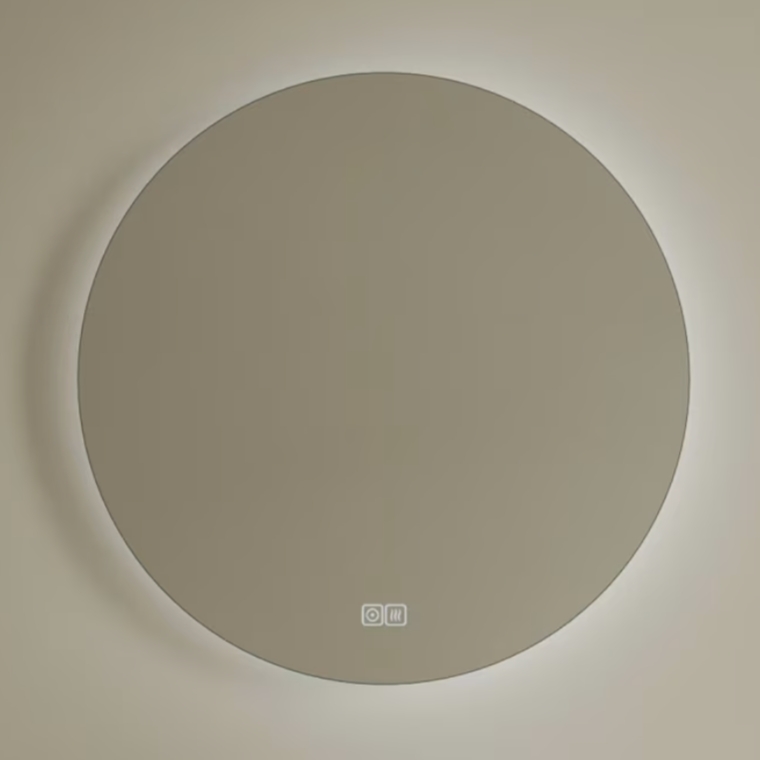 Kronenbach Moon spiegel 60x60 cm rond met verlichting met verwarmingsmat KBM60