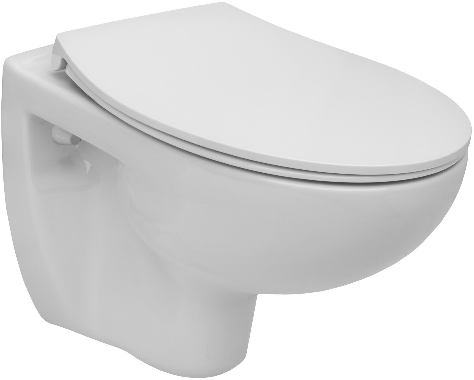 Roca Madalena toiletpot hangend zonder kraag wit glans A34629L000