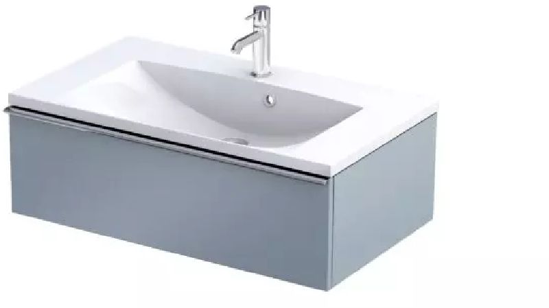 Oristo Etna kast 79.6x45.5x25 cm hangend onder de wastafel blauw OR52-SD1S-80-16