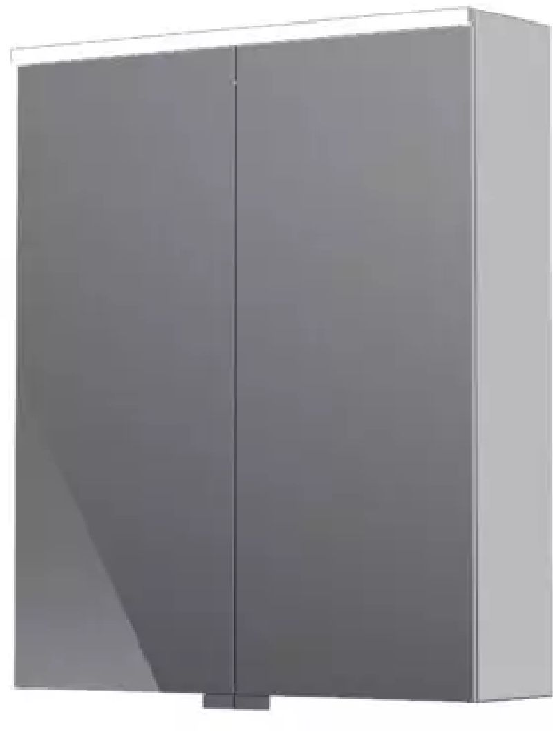 Oristo Geo kast 60x12x70 cm hangend langs de zijkant chroom KI01-SGL2D-60-99