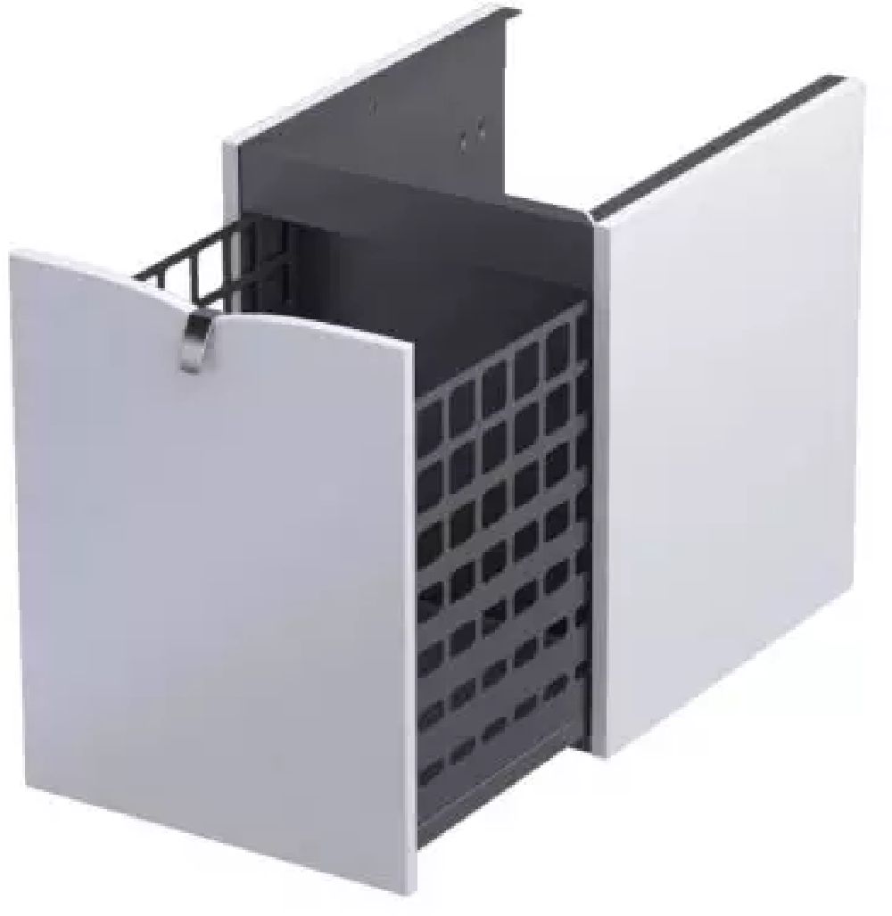 Oristo Siena kast 40x45.5x50 cm hangend langs de zijkant wit OR45-SN1S-40-2