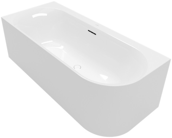 Villeroy & Boch Loop & Friends aan de muur gemonteerd bad 180x80 cm ovaal wit UBA180LOF9CL00V-01