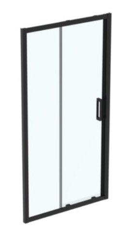 Ideal Standard Connect 2 douchedeur 105 cm schuifbaar zwart mat/helder glas K9274V3