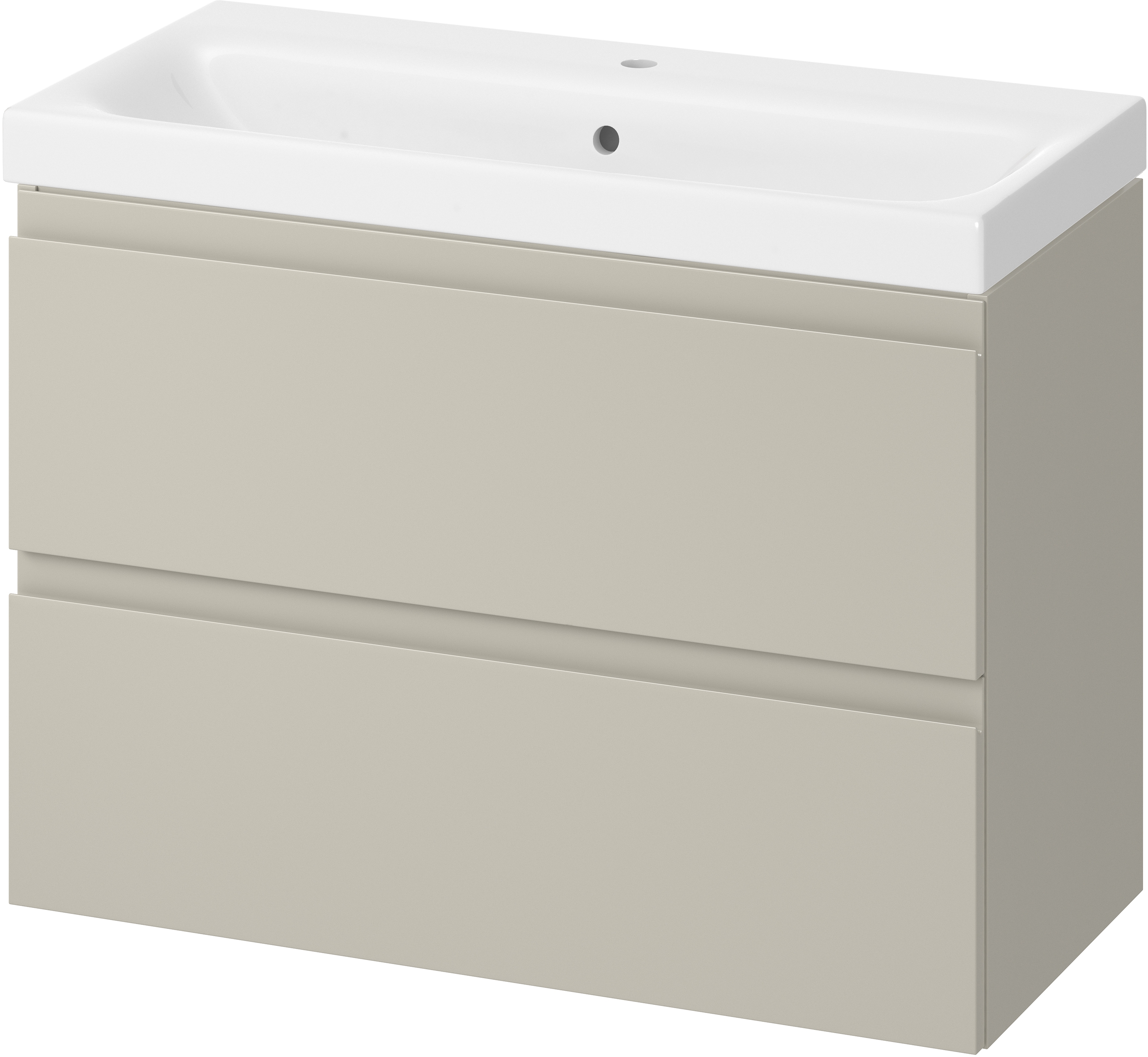 Cersanit Moduo wastafel met kast 80 cm beige S801-595