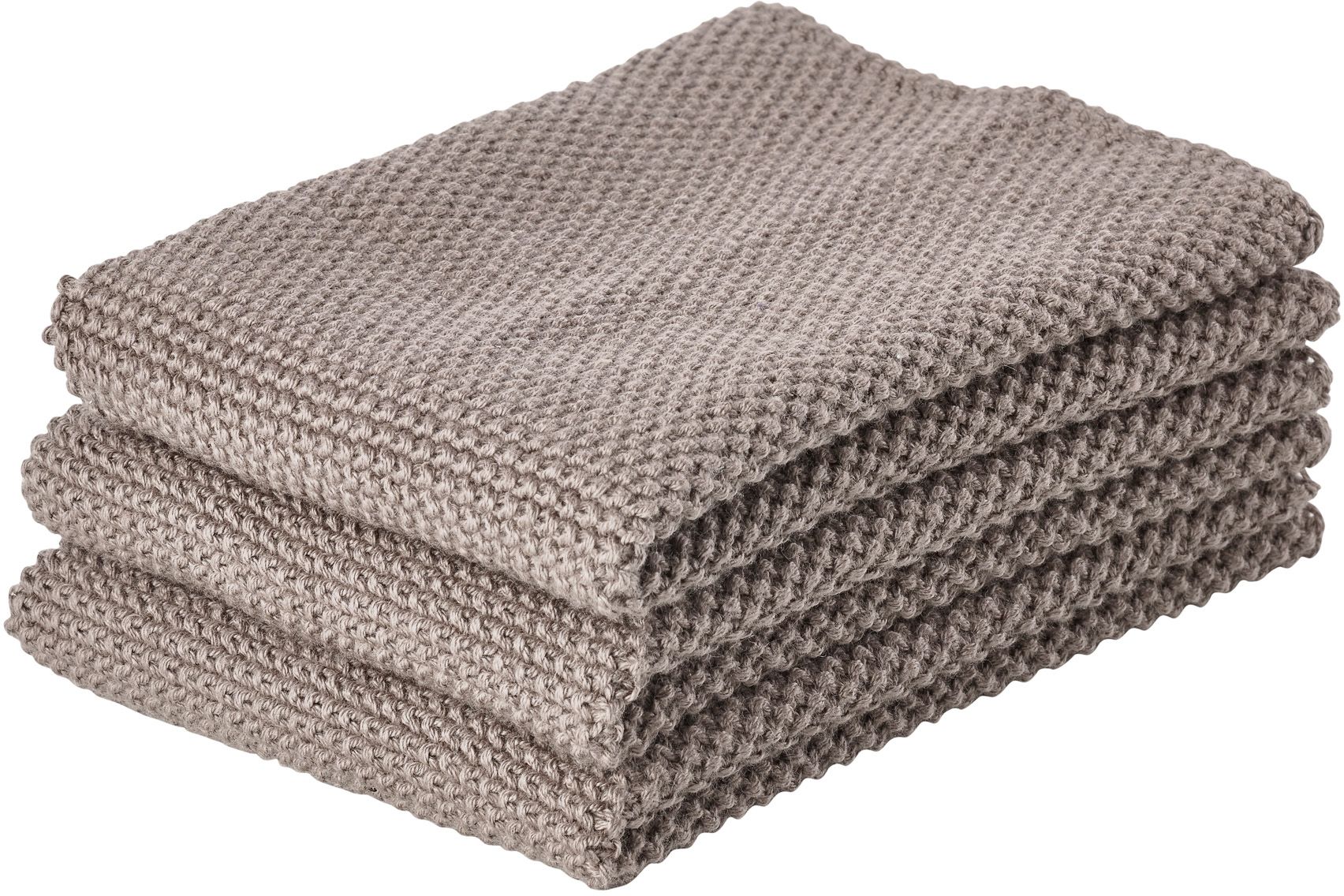 Zone Denmark handdoekenset 27x27 cm katoen grijs 331242