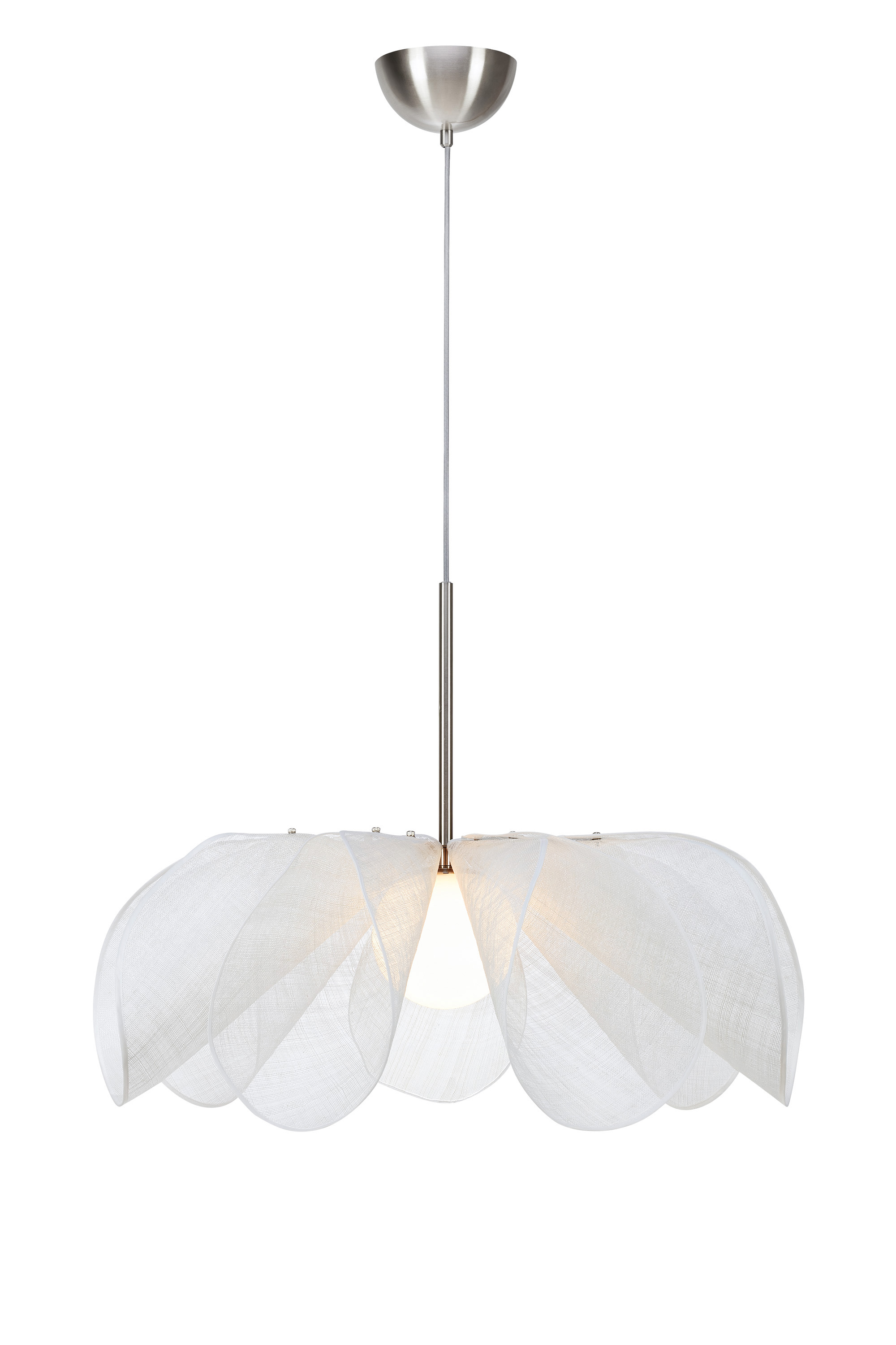 Markslöjd Styrka hanglamp 1x40 W wit-nikkel 108818