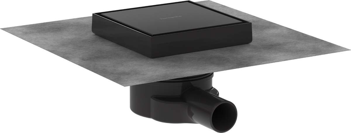 Hansgrohe RainDrain Point doucheafvoer 15 cm zwart 56249670