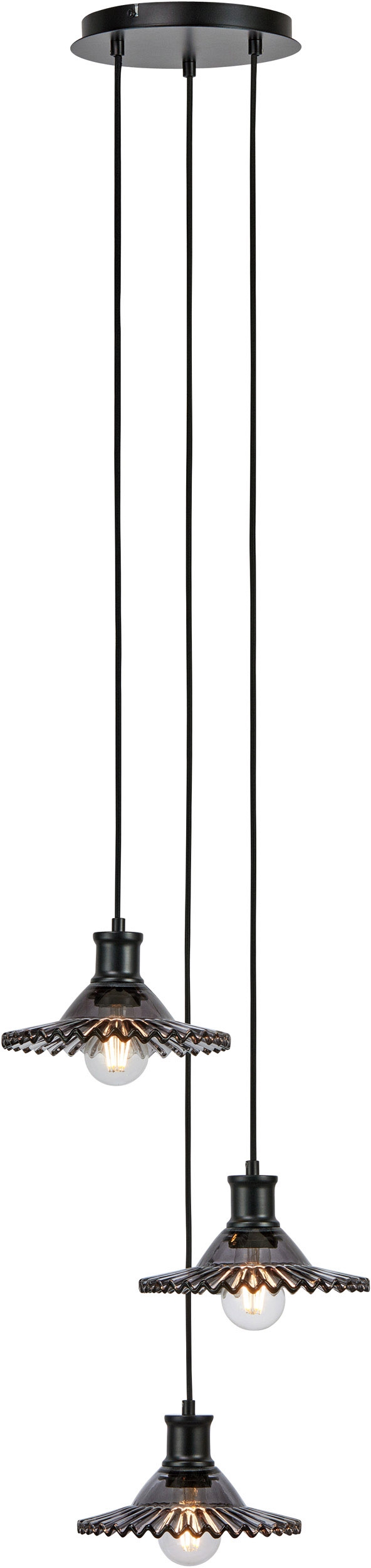 Markslöjd Novia hanglamp 3x40 W zwart-bedampt 108853