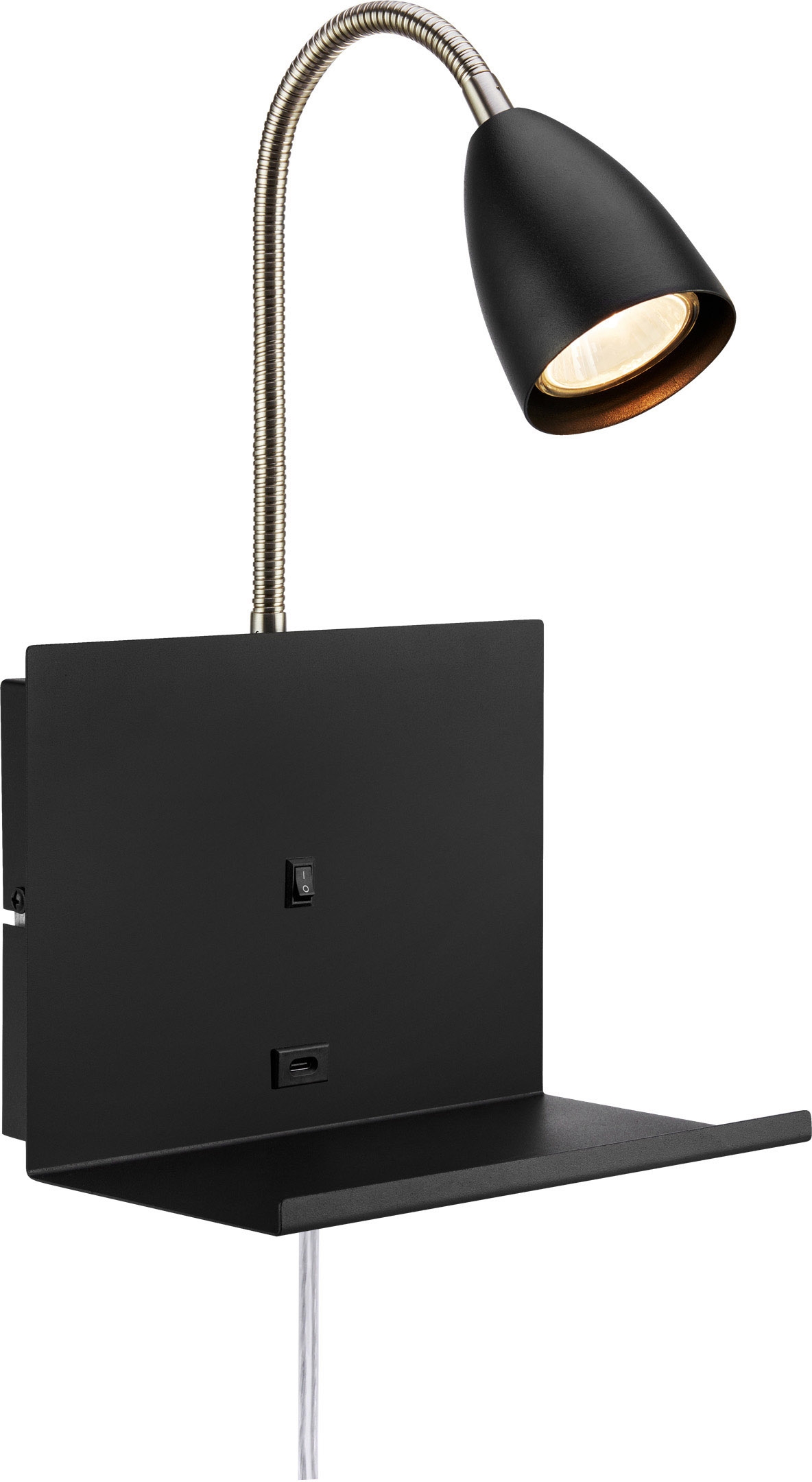 Markslöjd Cuarto wandlamp 1x7 W zwart 108855