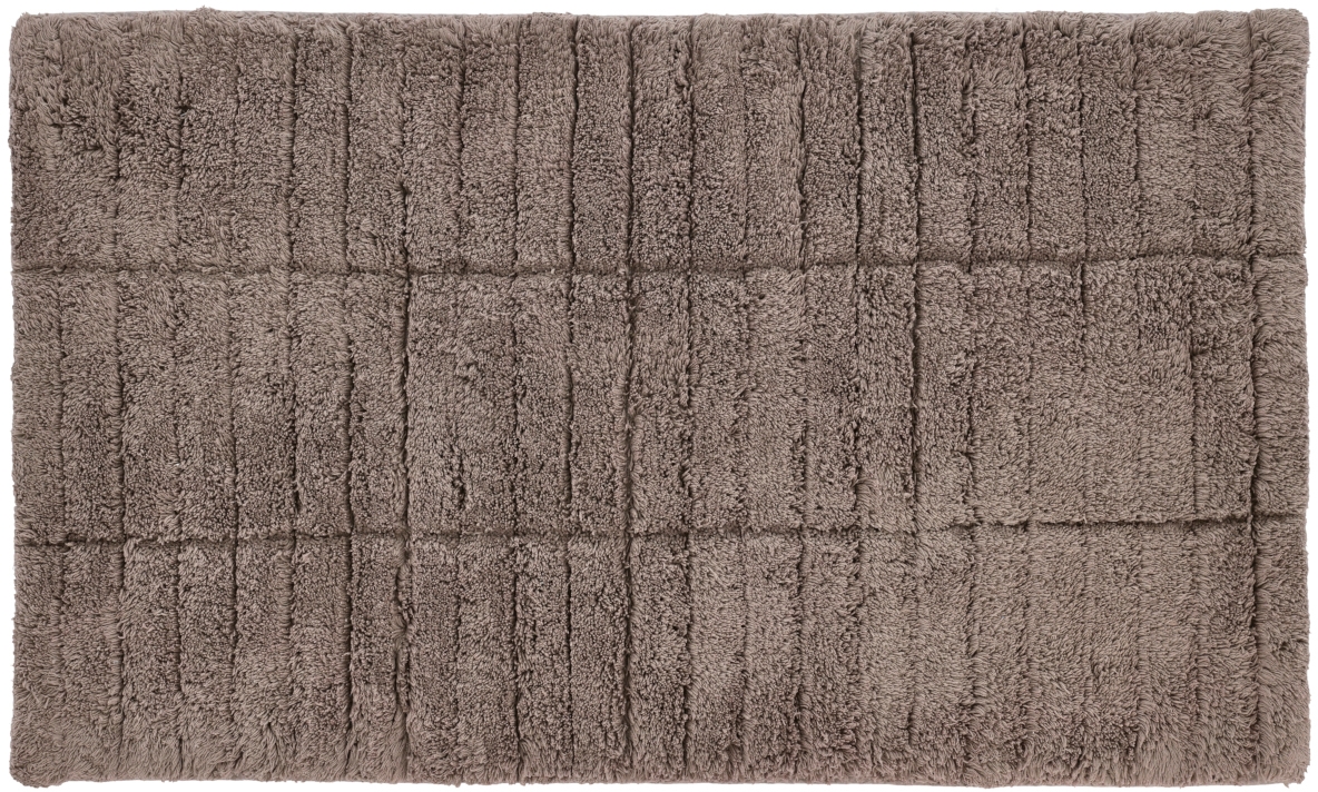 Zone Denmark Tiles badkamermatje 80x50 cm rechthoekig bruin 26452