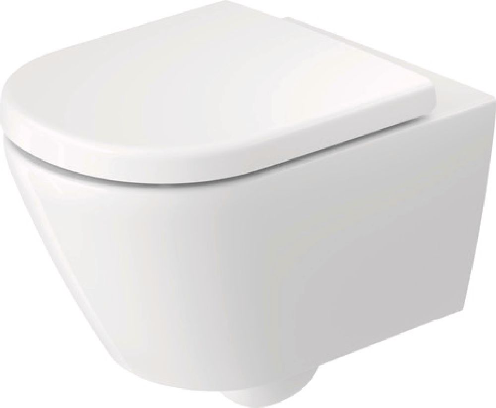 Duravit D-Code toiletpot hangend zonder kraag wit glans 29030900212
