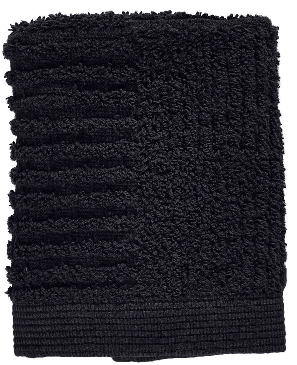 Zone Denmark Classic handdoek 30x30 cm katoen zwart 330492