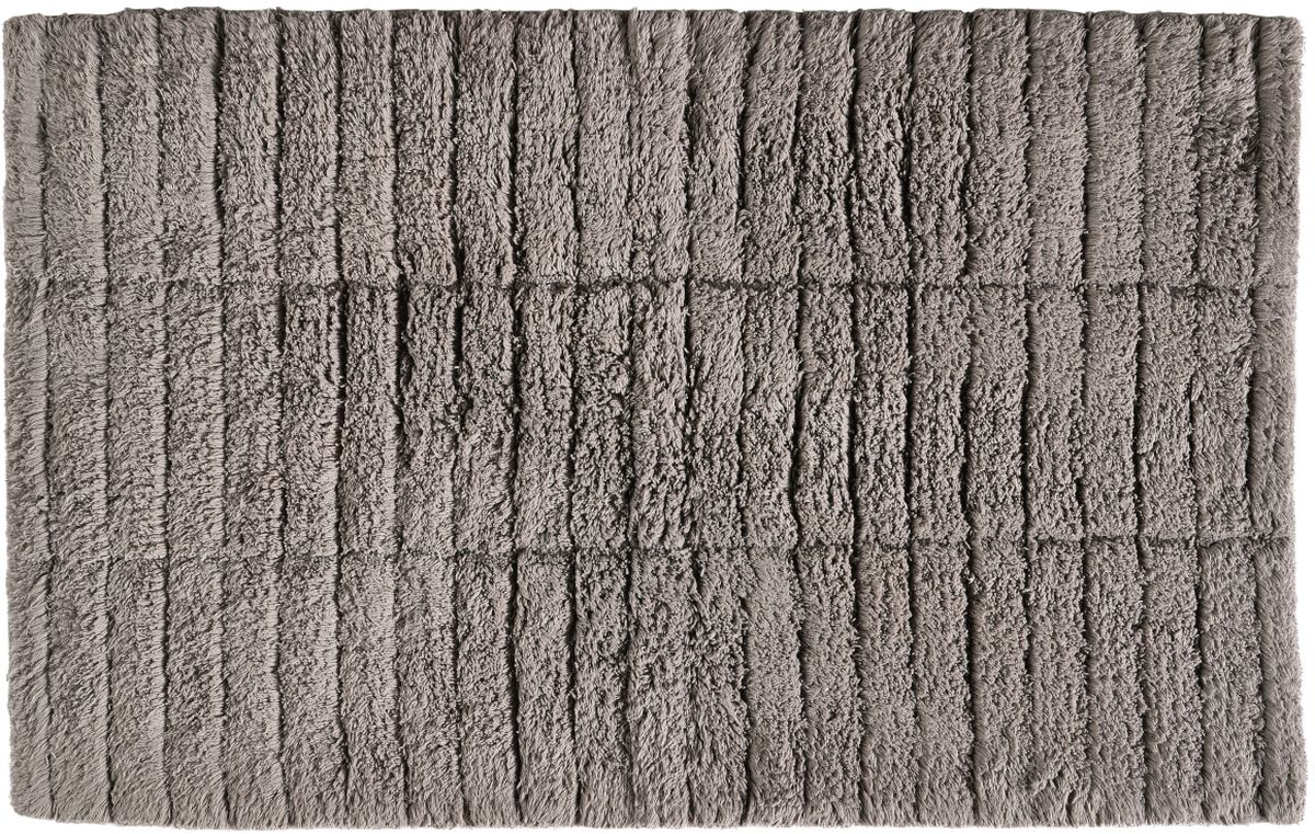 Zone Denmark Tiles badkamermatje 80x50 cm rechthoekig grijs 13534