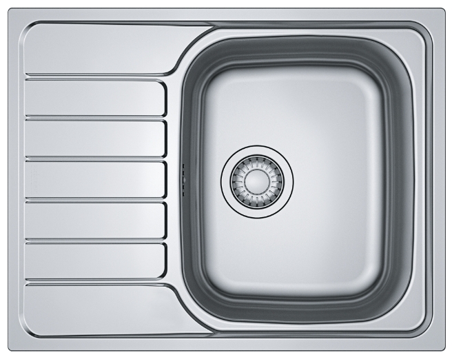 Franke Spark SKN stalen spoelbak 62x50 cm staal 101.0712.223