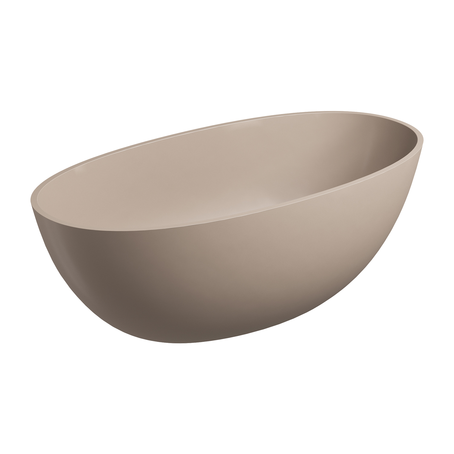 Omnires Shell M+ vrijstaand bad 148x75 cm ovaal SHELL148WWDB