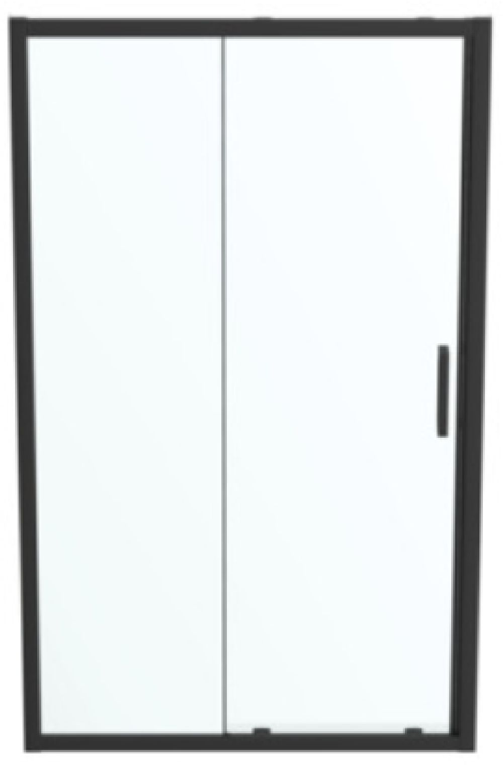 Ideal Standard Connect 2 douchedeur 120 cm schuifbaar zwart mat/helder glas K9277V3