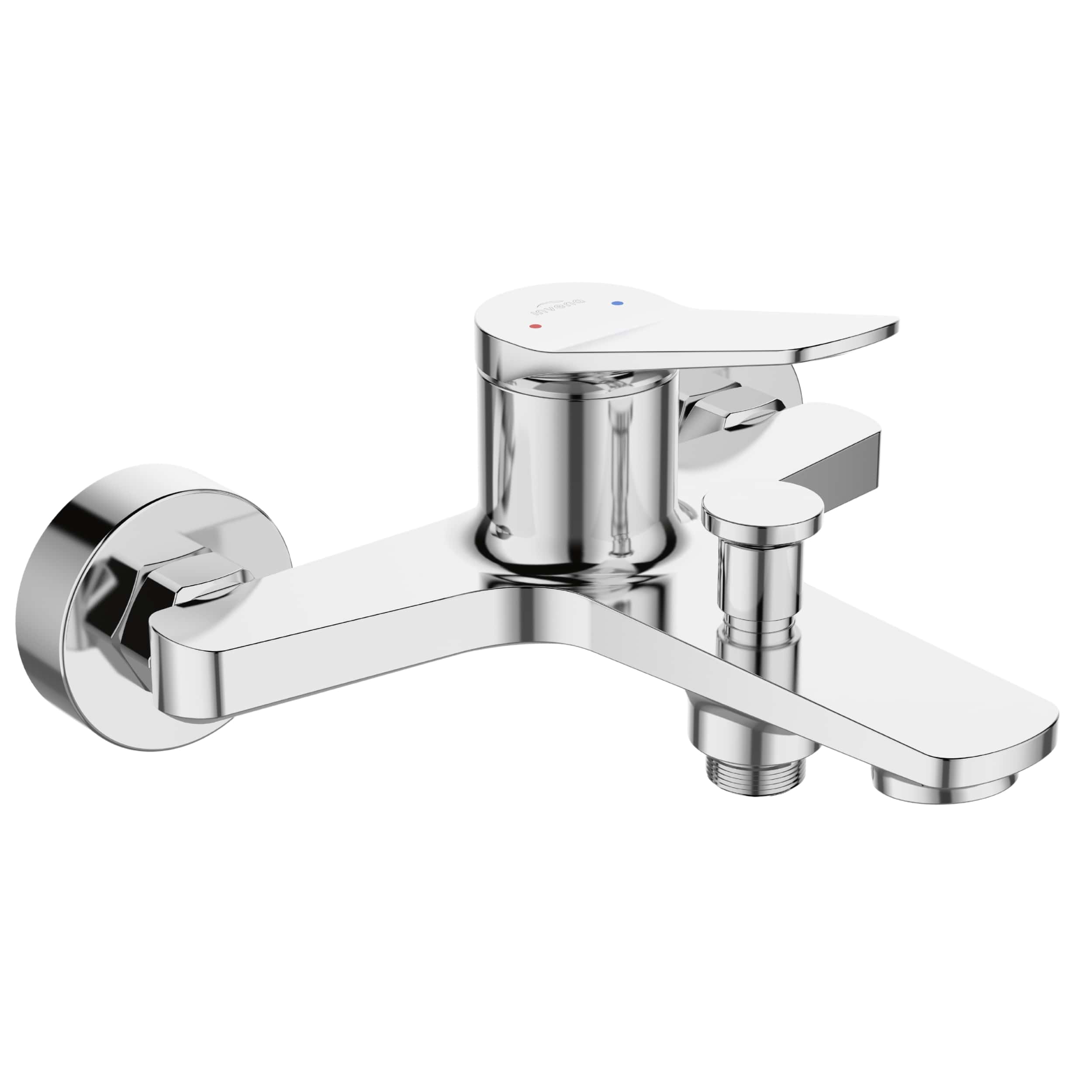 Invena Alonia bad- en douchekraan wand chroom BW-70-001